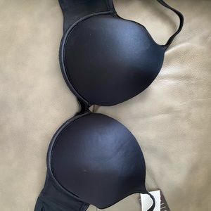 38D Black Olga Push Up Bra